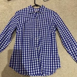 Gingham vineyard vines oxford shirt
